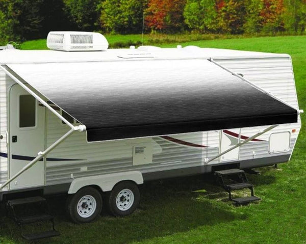 Carefree RV Awning Vinyl Fabric 19'-2" - Black Shale Fade With White Weatherguard  • JU206E00