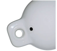Taylor Made Hull Gard 10.5" D x 30" L White Twin Eye Cylindrical Inflatable Fender  • 1024