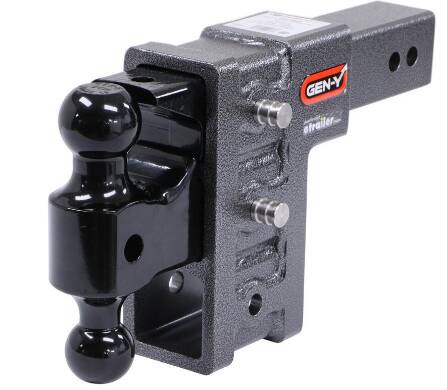 Gen-Y Hitch Adjustable 2-Ball Mount - 2-1/2" Hitch - 6" Drop/Rise - 21K  • GH-623