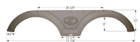 Icon FS2248 77-7/8"L x 13"H (9" Arch Heigh) Taupe Tandem Fender Skirt for Keystone Passport/Premier/Bullet Model  • 12248