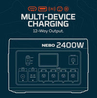 NEBO Pinnacle 2400 Portable Power Station  • NEB-PST-0006
