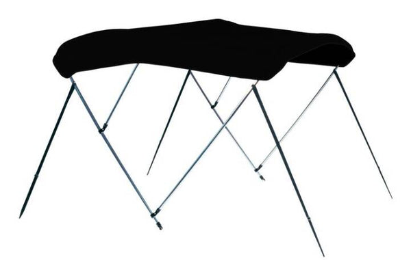 Carver Jet Black Sunbrella Acrylic 3-Bow Ready to Assemble Bimini Canvas with Storage Boot, 6' L x 73"-78" W  • 403A-02