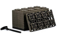 Camco FasTen RV Leveling Blocks, 17" x 8-1/2", Brown, Set of 10  • 44525