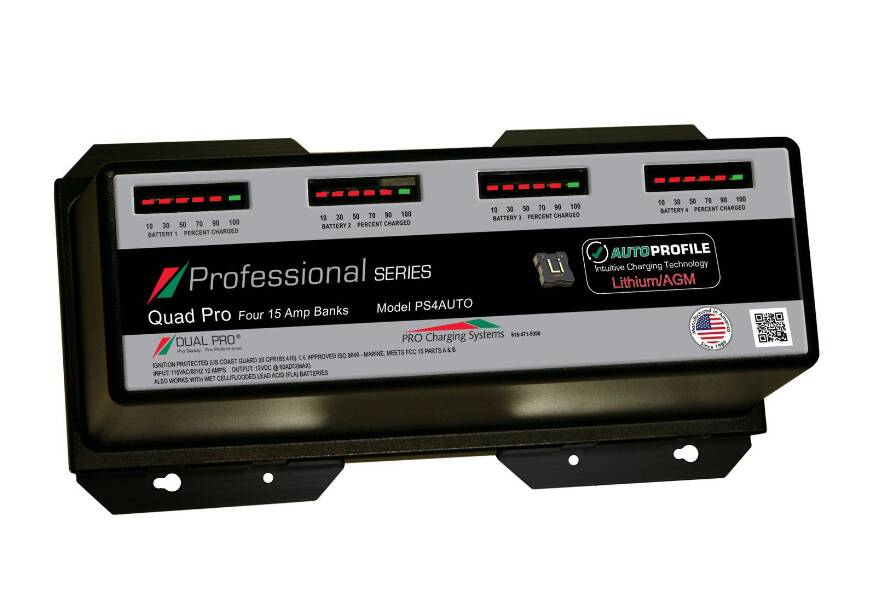 Dual Pro Professional Series AutoProfile 60A 4-Bank Battery Charger  • PS4AUTO