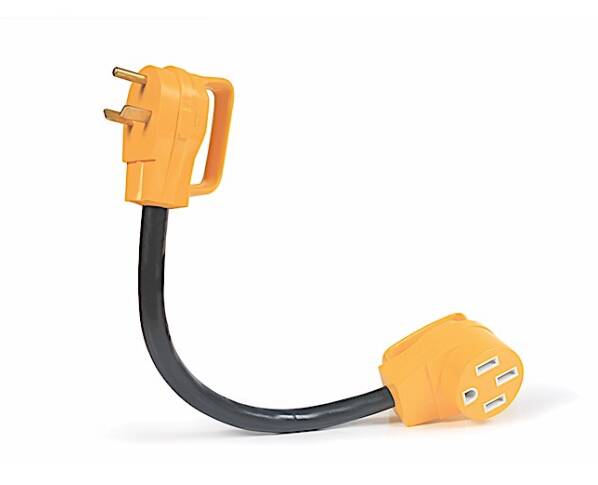 Camco Power Grip 18" Dogbone Power Adapter with Handle Grip (30A Male x 50A Female)  • 55183