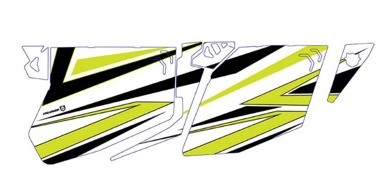 Pro Armor 2018 RZR XP 4 1000 Traditional Door Graphic - White Lightning  • P184G501WL