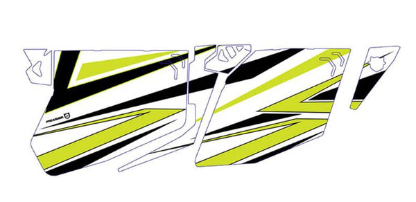 Pro Armor 2018 RZR XP 4 1000 Traditional Door Graphic - White Lightning  • P184G501WL