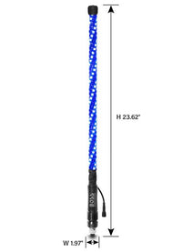 BOSS 24" ATV Whip, Red, Green, Blue  • WP2