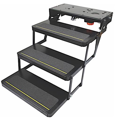 Lippert 25 Series 7" Rise RV Step Assembly with Logic Control Unit and Power Switch Kit  • 369552