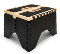 Camco Plastic Folding Step Stool, Non-Skid, Khaki/Black  • 43638