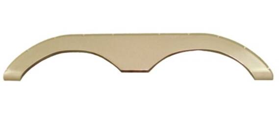 Icon 72-3/8"L x 13"H (8-1/8" Arch Heigh) Taupe Tandem Fender Skirt for Keystone Laredo/Challenger  • 01672