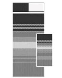 Carefree RV Awning Vinyl Fabric 19'-2" - Black/Gray Dune Stripe With White Weatherguard  • JU208D00