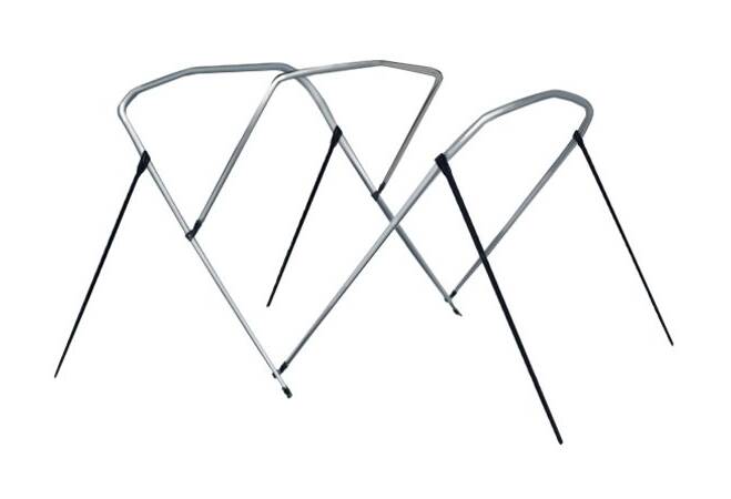 Carver Round Tube 3-Bow Bimini Top Frame, 6' L x 85"-90" W x 54" H  • 55405
