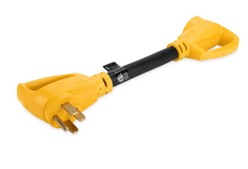 Camco 50-Amp Power Grip 18" Dogbone - 90M / 90F, 125-250V / 12500W  • 55215