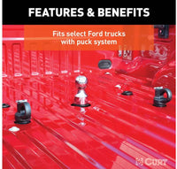 Curt OEM Puck System 3" Gooseneck Ball, Chevy, GMC, Ford, Nissan, RAM, 38K  • 60634