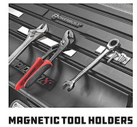 Powerbuilt 26" Rapid Box Slant Front Toolbox Tool with Tool Magnets - Grey  • 240102