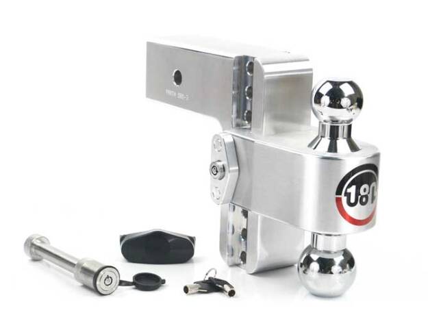 Weigh Safe 180 Turnover Ball 6" Drop Hitch with 3" Shank & Chrome Plated 2 & 2-5/16" Ball Keyed Alike  • CTB6-3-KA