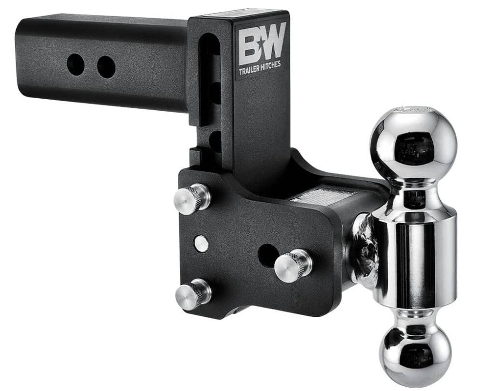 B&W Tow & Stow Adjustable Dual-Ball Mount - 2.5" Receiver - 2", 2 5/16" Ball - 5" Drop  • TS20037B