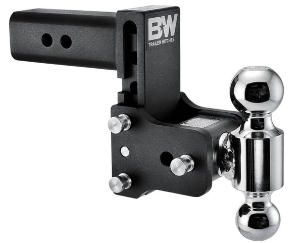 B&W Tow & Stow Adjustable Dual-Ball Mount - 2.5" Receiver - 2", 2 5/16" Ball - 5" Drop  • TS20037B