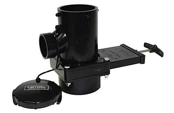 Valterra San Tee Rotating Waste Valve 3" Hub x 1-1/2" Hub x 3" Bayonet with Cap  • T11