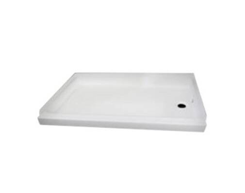 Specialty Recreation White Plastic Rectangular Shower Pan with Right Hand Drain (36"L x 24"W  • SP2436WR