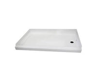 Specialty Recreation White Plastic Rectangular Shower Pan with Right Hand Drain (36"L x 24"W  • SP2436WR
