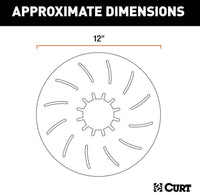 Curt 12" 5th Wheel Lube Plate  • 16722
