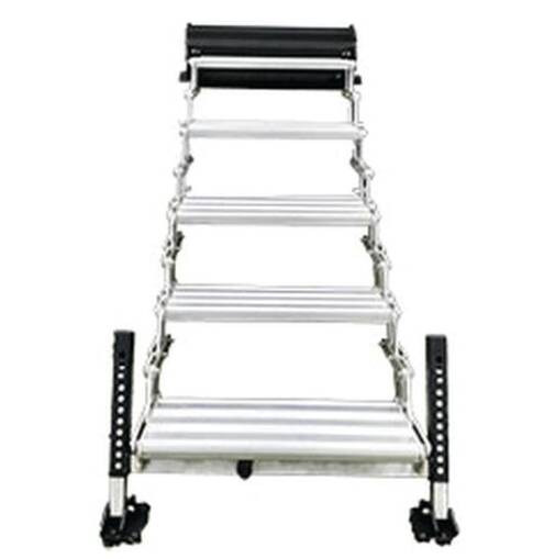 Torklift GlowStep Revolution 24"W x 7.5"R Aluminum Silver Uprising 5 Entry Steps  • A9105