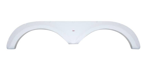 Icon FS1702 69-3/4"L x 15-3/4"H (11-1/4" Arch Heigh) Polar White Tandem Fender Skirt for Jayco Jayco Designer Model  • 01702