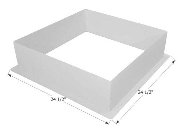 Icon RV Skylight Garnish 22" x 22" - Polar White  • 12213