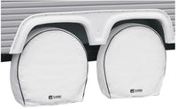 Classic Accessories Deluxe RV Wheel Cover Set, 33"-36" Wheel Diameter, 9" Tire Width, White, Set of 4  • 80-224-182302-00