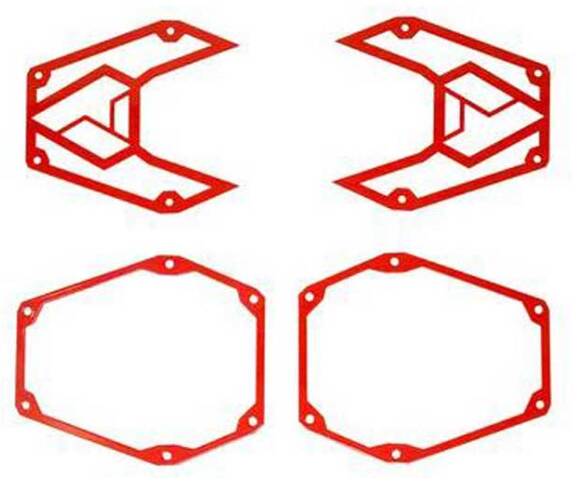 Assault Industries B2 Bomber Bezel Kit, Red  • 101005SM0603
