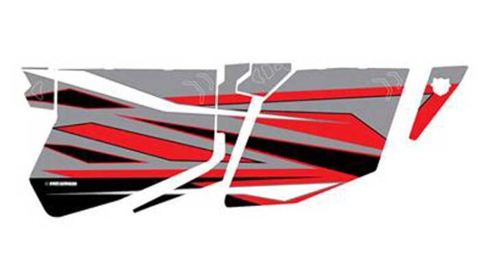 Pro Armor 2017 RZR XP 1000 Traditional Half Door Titanium Metallic Gloss Graphics  • P174G501TM