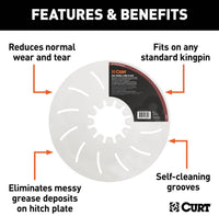 Curt 12" 5th Wheel Lube Plate  • 16722