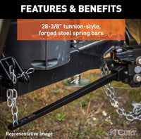 Curt Short Trunnion Bar Weight Distribution Hitch Kit (10K - 15K lbs., 28-3/8" Bars)  • 17422