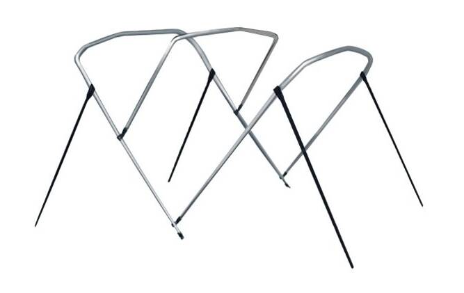 Carver Round Tube 3-Bow Bimini Top Frame, 6' L x 79"-84" W x 46" H  • 55604