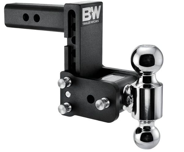 B&W Tow & Stow Adjustable Dual-Ball Mount - 2" Receiver - 2", 2 5/16" Ball - 5" Drop  • TS10037B