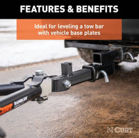 Curt Receiver Hitch Adapter 2" Shank, 2" Drop, 7,500 LBs  • 45797