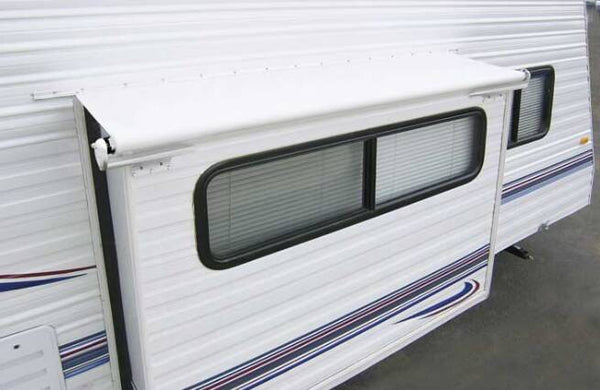 Carefree 82" - 89" White RV Slide-Out Awning  • LH0890042