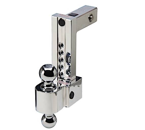 Fastway 8" Drop Self-Locking Adjustable Billet Aluminum Ball Mount, 2" and 2-5/16" Balls  • 44-00-4800
