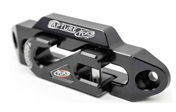 Addictive Desert 1 5/16" Winch Fairlead Plate with Recessed Round End Hook, Black  • AC99157590NA