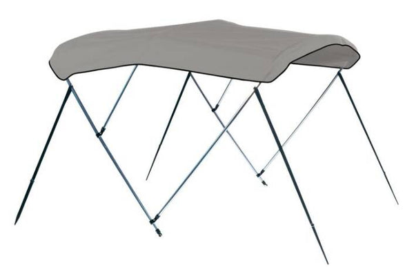 Carver Cadet Gray Sunbrella Acrylic 3-Bow Ready to Assemble Bimini Canvas with Storage Boot, 6' L x 67"-72" W  • 402A-10
