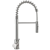 Lippert Flow Max Coiled Pull-Down RV Kitchen Faucet - Stainless Steel  • 719323