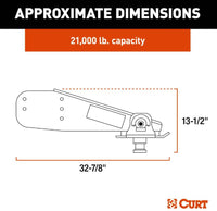 Curt L05 Rota-Flex SHD Pin Box - 21,000 lbs  • 328329