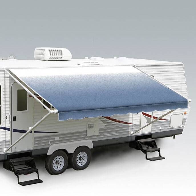 Carefree RV Awning Vinyl Fabric 14'-2" - Blue Shale Fade With White Weatherguard  • JU156C00