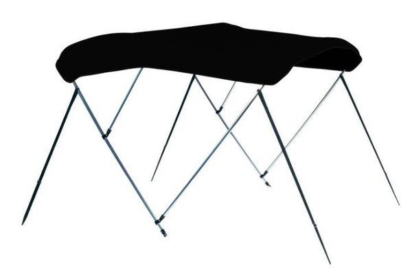 Carver Jet Black Sunbrella Acrylic 3-Bow Ready to Assemble Bimini Canvas with Storage Boot, 6' L x 67"-72" W  • 402A-02