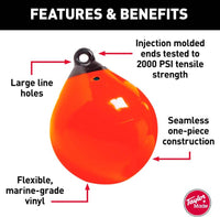 Taylor Made 27" Tuff End Buoy, Orange  • 61155