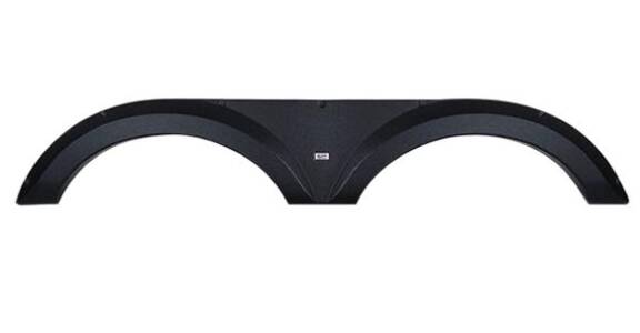 Icon 69-1/2"L x 12-3/4"H (8-1/2" Arch Heigh) Black Tandem Fender Skirt for Jayco Eagle  • 14255