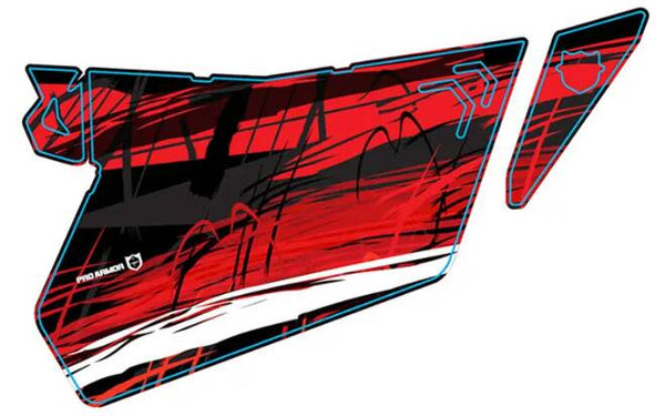 Pro Armor 2018 RZR XP 1000 Traditional Door Graphic - Black Pearl  • P181G501BP