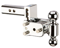 B&W Tow & Stow Adjustable Dual-Ball Mount - Chrome - 2" Receiver - 2", 2 5/16" Ball - 3" Drop  • TS10033C